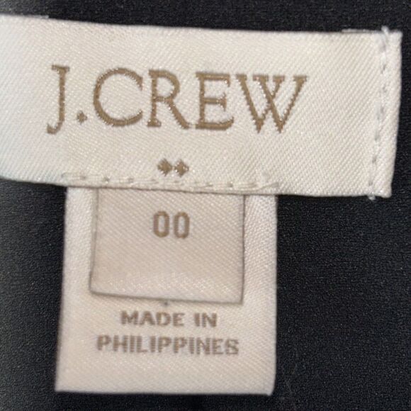 J. Crew Blazer Jacket Womens‎ 00 Black Velvet One Button Career, Professional - Picture 7 of 10